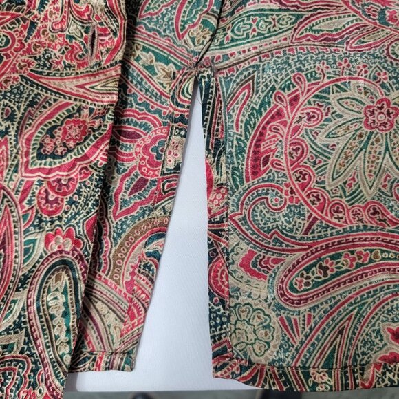 Victoria's Secret 90's Intimates Sleep Lounge Night Shirt Paisley Satin Size Sm - Picture 7 of 12